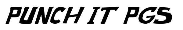 Punch It PGS font preview